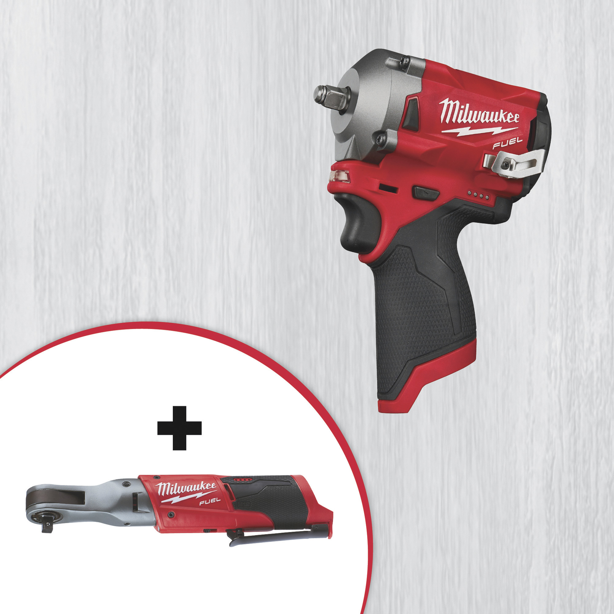 SPECIAL BUY! Milwaukee M12 FUEL Cordless Stubby 3/8in. Impact Wrench and Add an M12 FUEL 3/8in. Ratchet!